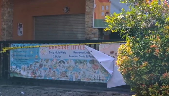 Daycare Little Aresha di Yogyakarta dipasangi garis polisi