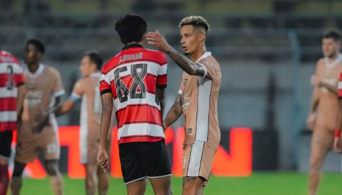 Dewa United sukses meraih kemenangan 2-1 saat tandang kontra Madura United