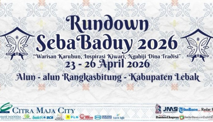 Rundown Acara Seba Baduy 23-26 April 2026 (Foto: Instagram/ disbudparlebak)