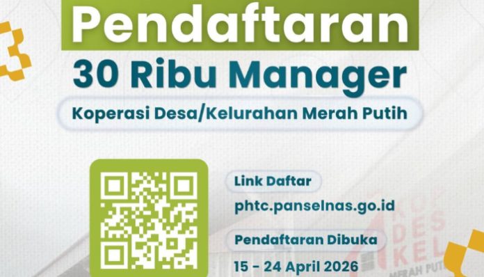 Loker 30 Ribu Manajer Kopdes Merah Putih (Foto: Instagram/ kemenkop)