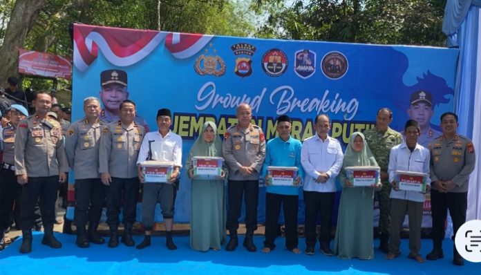 Ground Breaking Jembatan Merah Putih di Serang