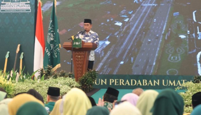 Gubernur Banten Andra Soni menghadiri pembukaan Muktamar XXI Mathla’ul Anwar di KP3B Kota Serang