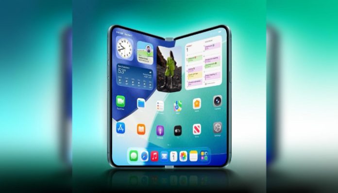 Ilustrasi iPhone Fold