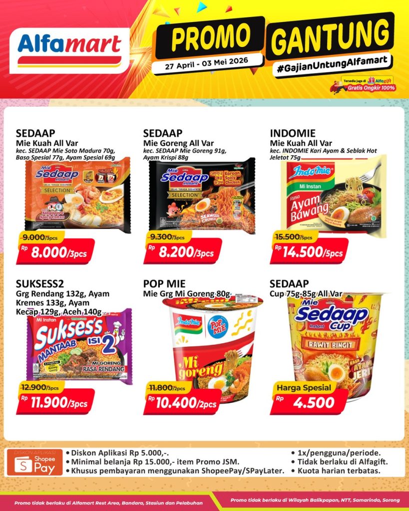 Promo Gantung Alfamart
