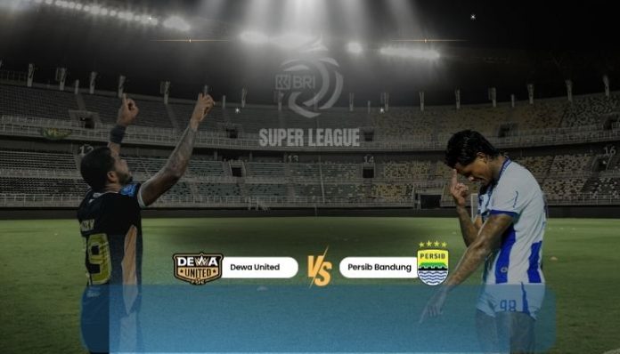 Pemain Dewa United dan Persib Bandung bersiap menghadapi laga big match pekan ke-28 BRI Super League 2025/2026.