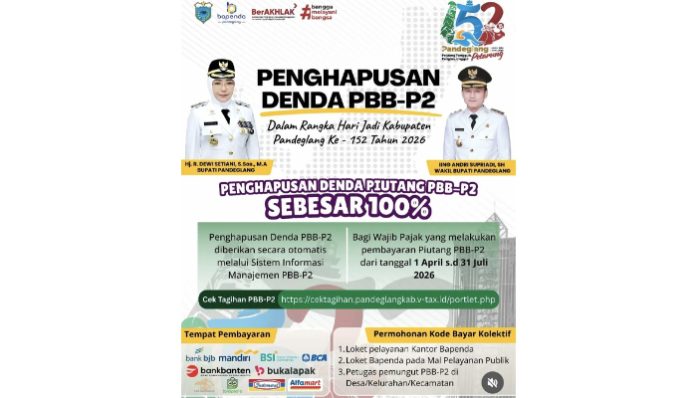 Pemkab Pandeglang Hapus Denda PBB