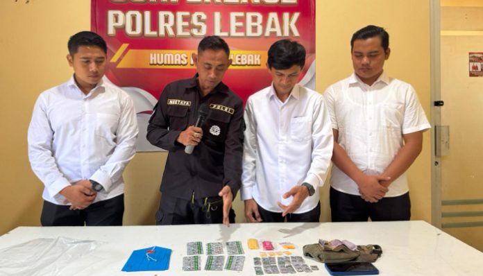 Polres Lebak Amankan Dua Pelaku Pengedar Obat Terlarang