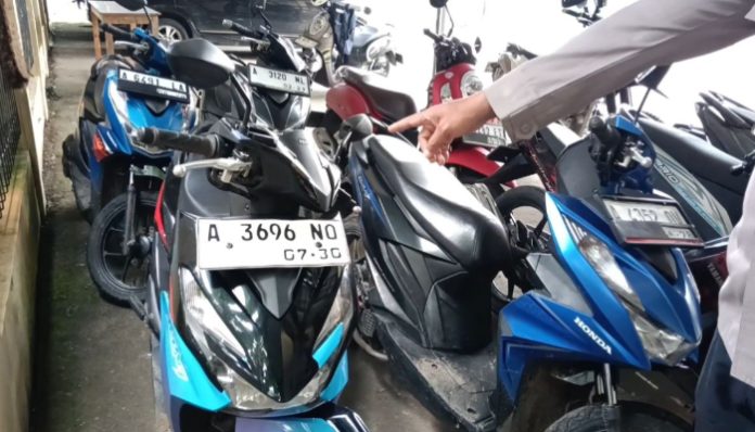 Polsek Pamarayan Amankan Empat Motor Hasil Curanmor