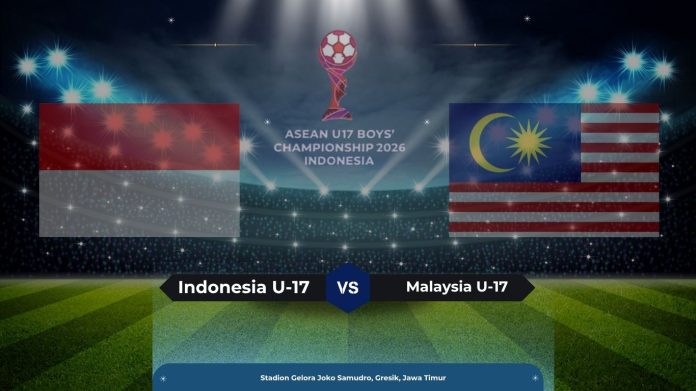 Timnas Indonesia U-17 vs Malaysia pada laga Piala AFF U-17 2026