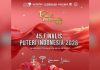 Daftar lengkap 45 finalis Puteri Indonesia 2026 (Foto: Instagram/ officialputeriindonesia)