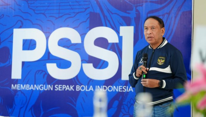 Wakil Ketua Umum PSSI Zainuddin Amali saat peringatan hari jadi ke-96