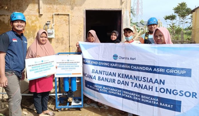 Bantuan kemanusiaan Chandra Asri di Sumatra (Foto: Bantentv.com/ Ali)