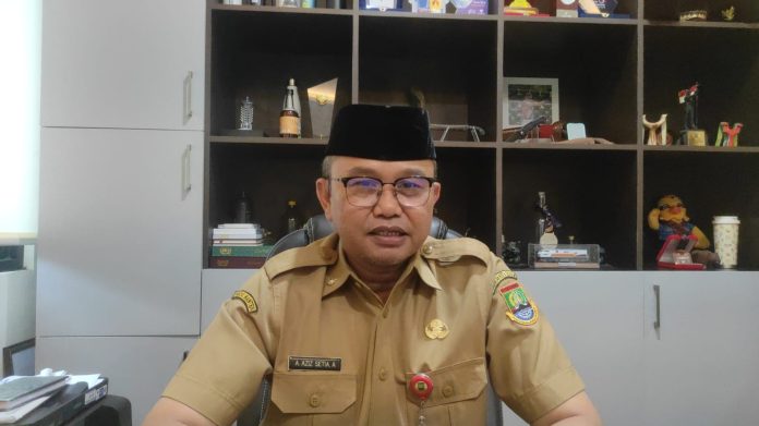Plt Sekda Kota Cilegon, Ahmad Aziz Setia Ade Putra (Foto: Bantentv.com/ Ali)