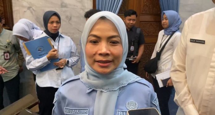 Bupati Serang, Ratu Rachmatuzakiyah. ASN Pemkab Serang  mulai menjalani WFH di hari Jumat (Foto: Bantentv.com/Riki)