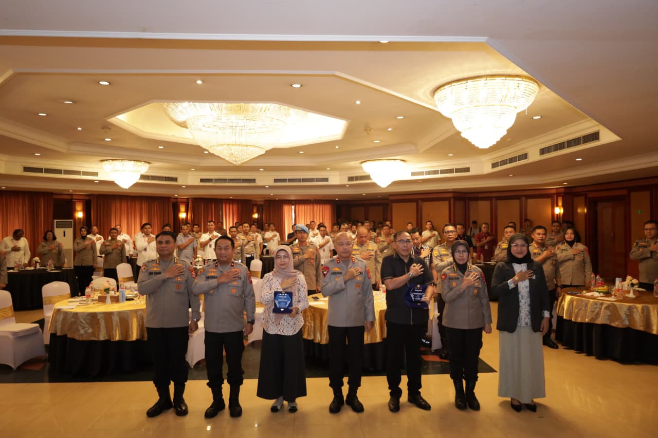 Rapat Kerja Teknis (Rakernis) Bidang Hukum (Bidkum) Polda Banten Tahun Anggaran 2026 di Ballroom Ledian Hotel, Kota Serang, Kamis, 23 April 2026 (Foto: Bantentv.com/ Imron)