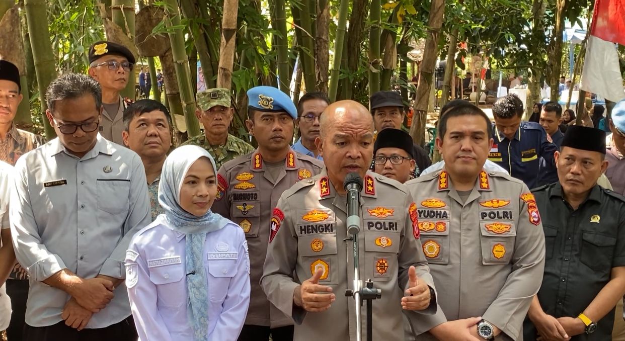 Groundbreaking Jembatan Merah Putih Presisi di Padarincang (Foto: Bantentv.com/Imron)