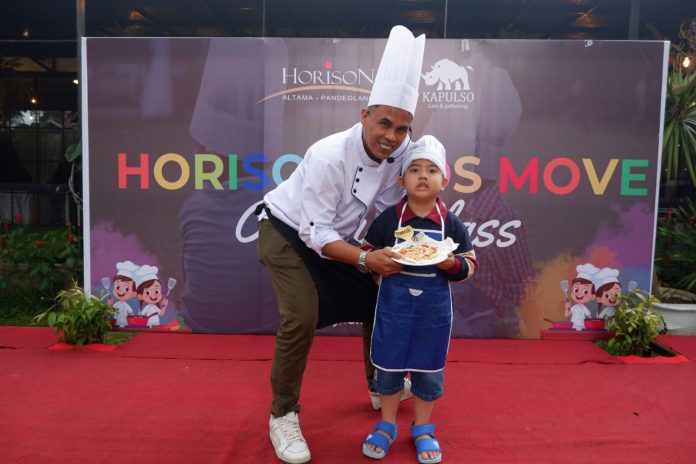 Horison Kids Move menyelenggarakan kegiatan edukatif bertajuk Cooking Class Pizza Season 3 bersama Lord Adi (Foto: Bantentv.com/ Rangga)