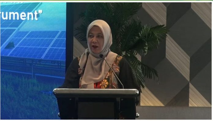 Farah Heliantina, Asisten Deputi Percepatan Transisi Energi, Kementerian Koordinator Bidang Perekonomian (Kemenko Perekonomian), dalam acara Renewable Energy Zones (REZ) as an Enabling Instrument, Selasa 28 April 2026 (Foto: YouTube/ indef)