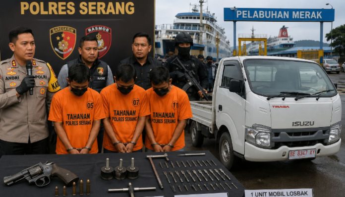 ilustrasi Tim Satreskrim Polres Serang Ringkus Tiga DPO Curanmor Bersenpi di Merak