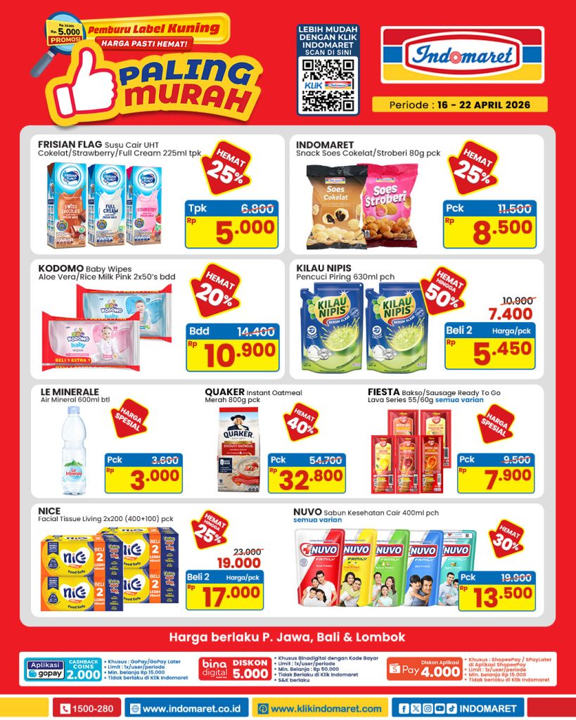 Katalog promo Indomaret 16-22 April 2026