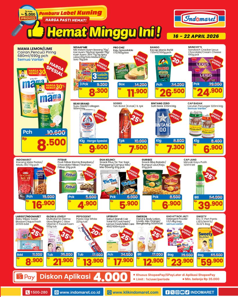 Katalog promo Indomaret 16-22 April 2026