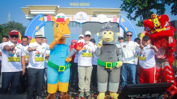 Kick off Porprov VII Banten 2026 di Lapangan Malibu, Serpong, Minggu, 3 Mei 2026 (Foto: Dok. Humas Tangsel)