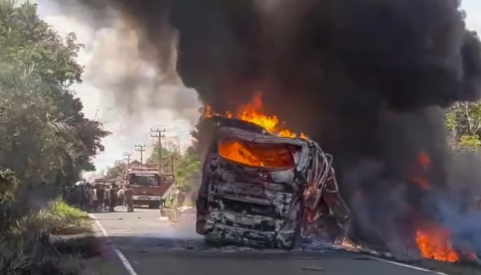 Bus ALS Alami Kecelakaan Maut di Muratara (Foto/ANTARA)