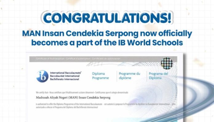MAN IC Serpong menjadi madrasah pertama di Indonesia dengan kurikulum IB (Foto: Instagram/ official_manics)