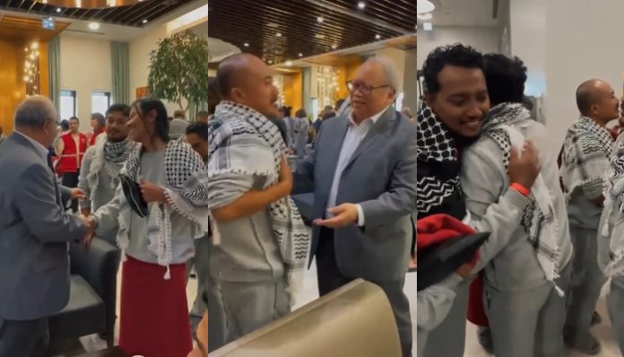 Sembilan WNI Global Sumud Flotilla 2.0 tiba selamat di Turki (Foto: Instagram/ menluri)