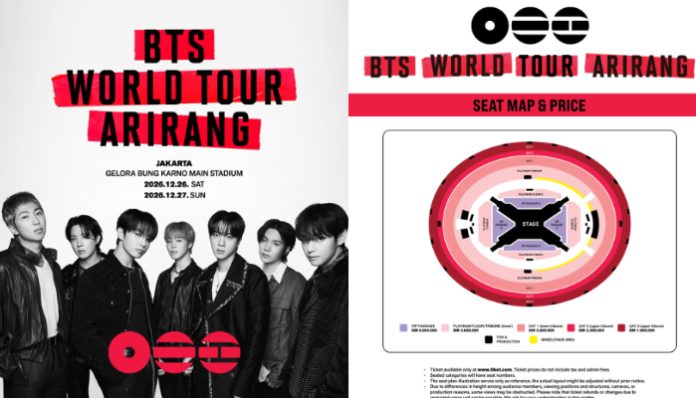 BTS WORLD TOUR “ARIRANG” in Jakarta (Foto: Instagram/ ime_indonesia)