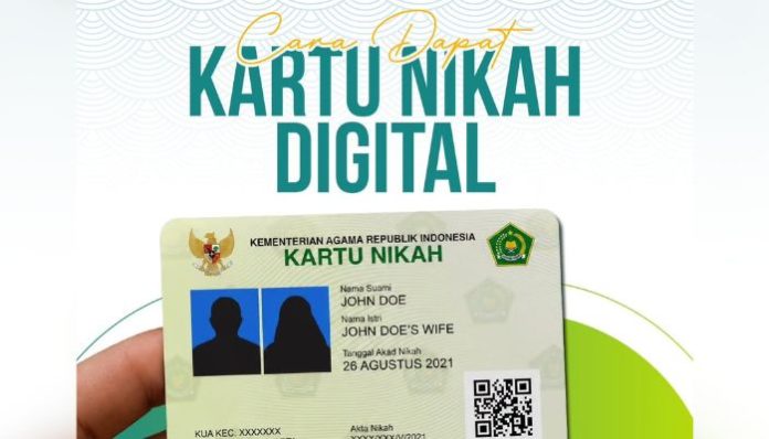 Langkah membuat Kartu Nikah Digital (Foto: Instagram/ kua_kita)