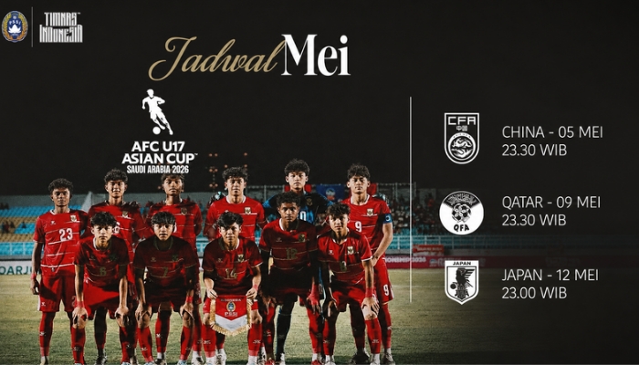 Timnas Indonesia U-17 Siap Tampil di Piala Asia 2026, Ini Jadwal Lengkapnya