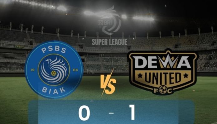 Gol Cepat Bawa Dewa United Unggul 1-0 atas PSBS Biak