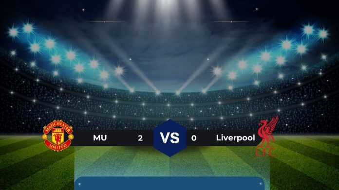 Manchester United unggul atas Liverpool di babak pertama