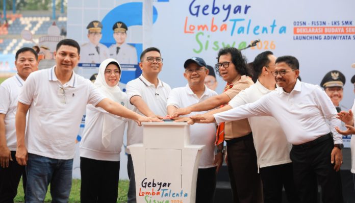 Mendikdasmen Abdul Mu’ti saat menghadiri Gebyar Lomba Talenta Siswa 2026