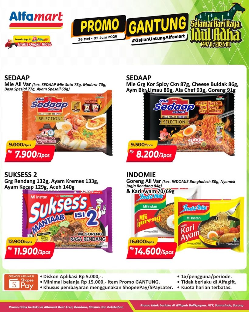 Promo gantung alfamart minggu ini