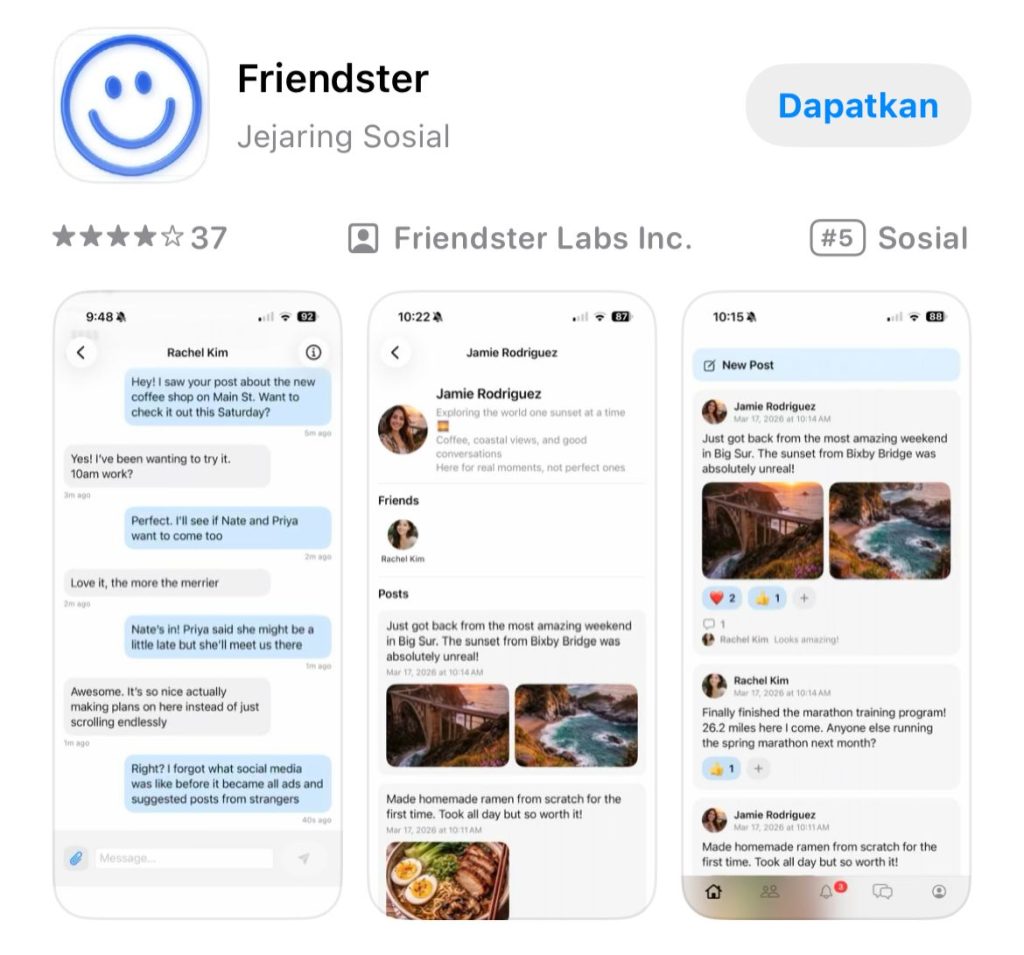 Platform lawas friendster muncul lagi dengan tampilan lebih modern
