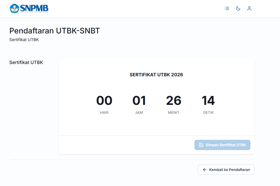 Skor UTBK SNBT 2026: Cara Cek Hasil dan Download Sertifikat