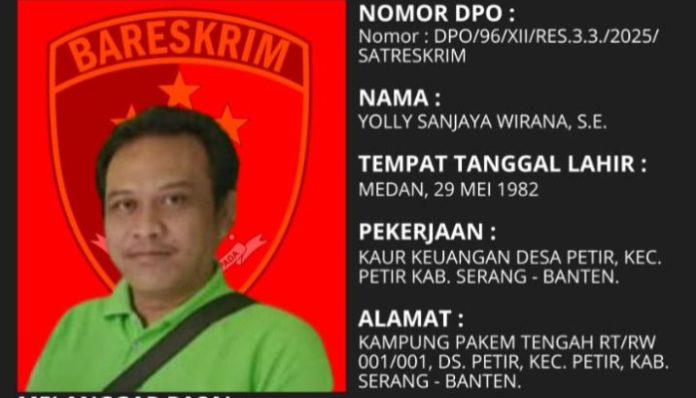 Tersangka kasus korupsi dana Desa Petir diamankan Polres Serang usai buron selama tujuh bulan