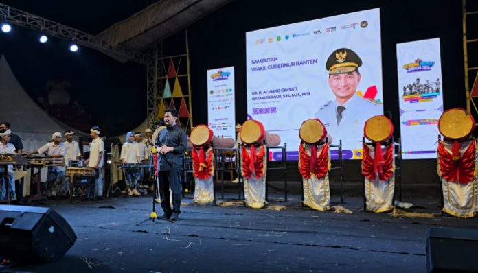 Wakil Gubernur Banten saat membuka acara Gebrag Ngadu Bedug