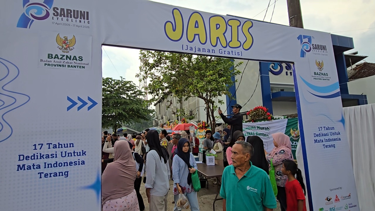 Antusiasme warga yang datang di HUT ke-17 KU Mata Saruni (Foto: Bantentv.com/ Rangga)