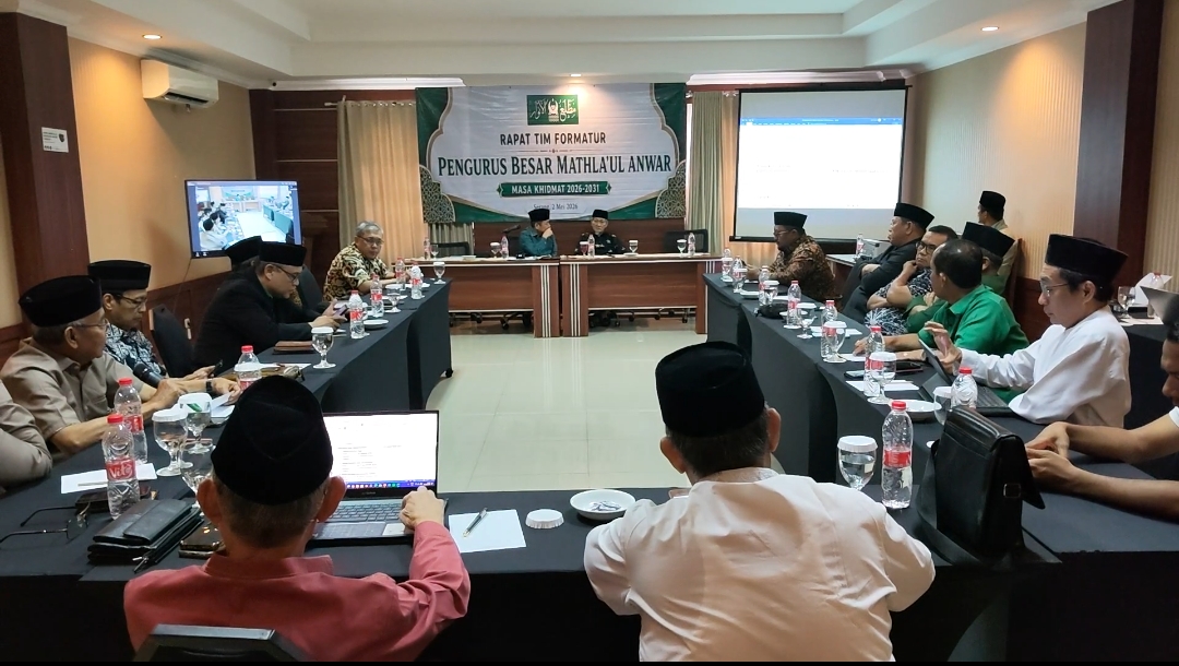 Rapat tim formatur Pengurus Besar (PB) Mathla’ul Anwar masa khidmah 2026-2031, Sabtu 2 Mei 2026 (Foto: Bantentv.com/ Jaya)