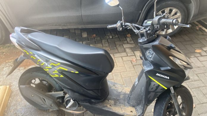 Motor hasil curian yang diamankan oleh Polda Banten (Foto: Bantentv.com/ Imron)