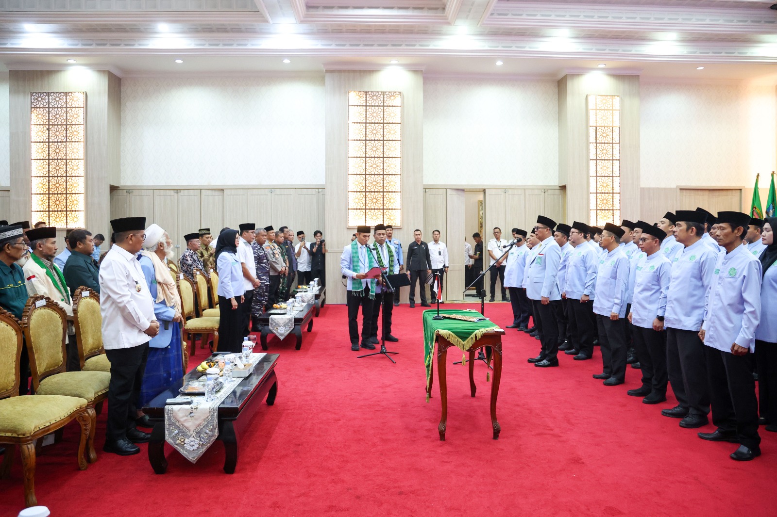 Pelantikan DPW BKPRMI Provinsi Banten masa bakti 2026-2031 di Pendopo Gubernur Banten, KP3B, Curug, Kota Serang, Rabu 13 Mei 2026 (Foto: Bantentv.com/ Hendra)