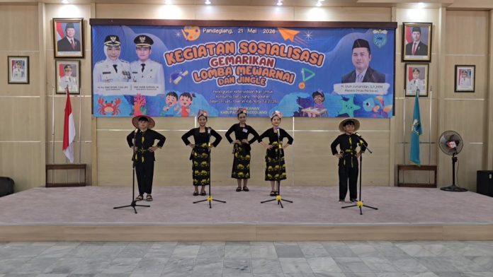 Keceriaan anak anak saat mengikuti sosialisasi dan lomba Gemarikan (Foto: Bantentv.com/ Rangga)