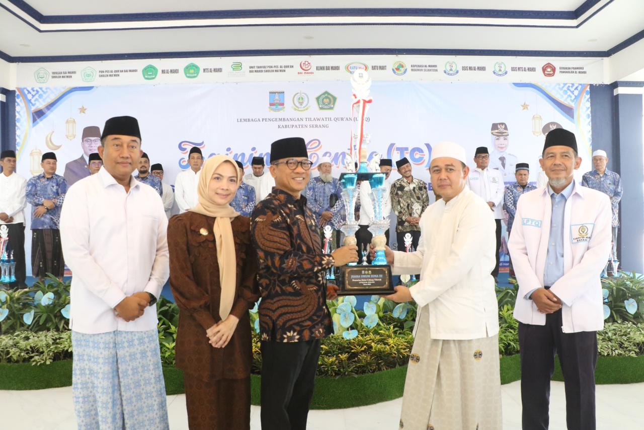 Mendes PDT Yandri Susanto menghadiri TC LPTQ Kabupaten Serang (Foto: Bantentv.com/ Riki)