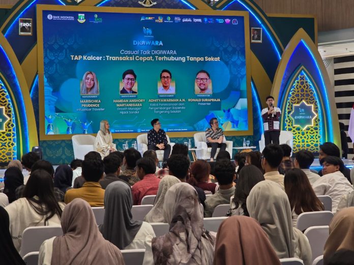 Antusiasme pengunjung saat mengikuti acara talkshow di hari kedua Shafara & Digiwara 2026 (Foto: Bantentv.com/ Rangga)