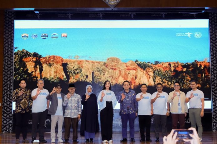 Acara peluncuran Geopark Run Series (Foto: Kemenpar RI)