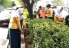 Ribuan pelajar se-kota Serang gelar aksi bersih-bersih Gemas Libas (Foto: Bantentv.com/ Jaya)