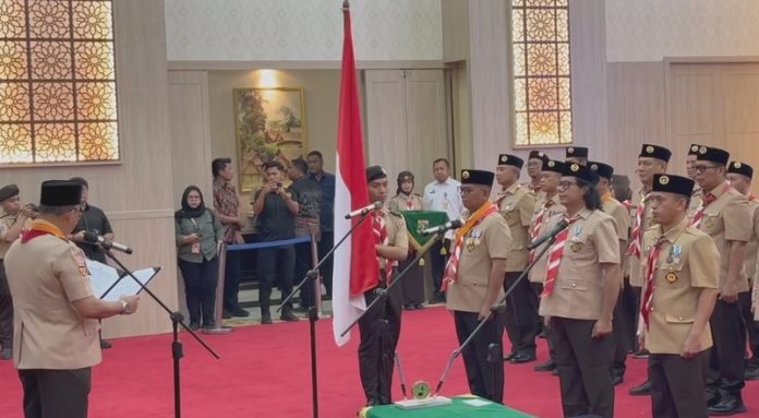 Pengurus Kwarda Pramuka Banten Masa Bakti 2026-2031 resmi dilantik (Foto: Bantentv.com/ Hendra)